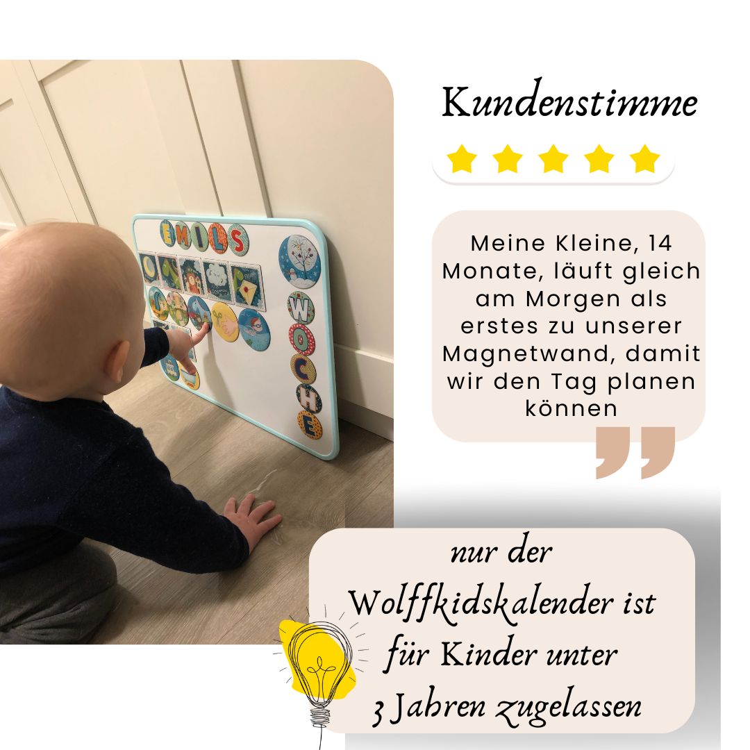 Wochenplan-Set I Tagesroutine-Set ab Krippenstart 1 Jahr